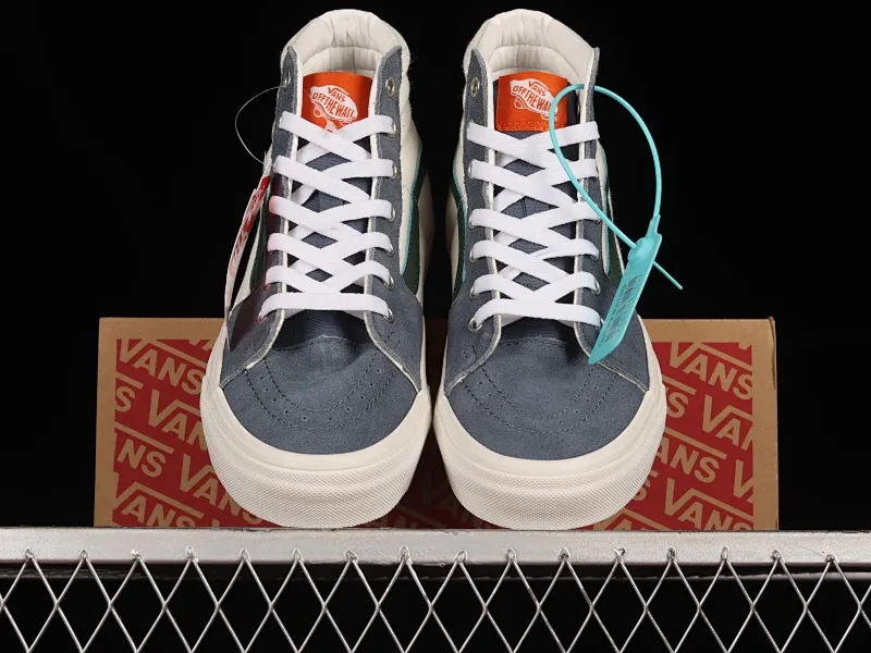 All categories Vans Vans series Vans Hi Vans high-top Vans Sk8-Hi Vans official white and blue stitching simple style casual vulcanized sneakers VN0A5JMJBLG